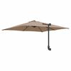 vidaXL Garden Parasol Taupe 248.5 x 247.5 x 160 cm Fabric