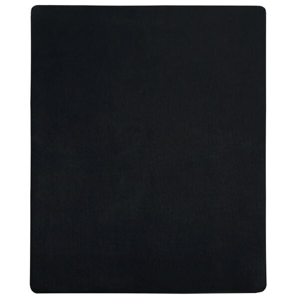 vidaXL Jersey Fitted Sheet Black 160x200 cm Cotton