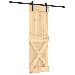 vidaXL Sliding Door 70 x 210 cm Solid Pine Wood (Untreated)