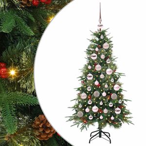 vidaXL Artificial Hinged Christmas Tree Green 120 cm PE and PVC