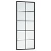 vidaXL Wall Mirror Black 100x40 cm Metal