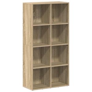 vidaXL Book Cabinet/Sideboard Sonoma Oak 66x30x130 cm Engineered Wood