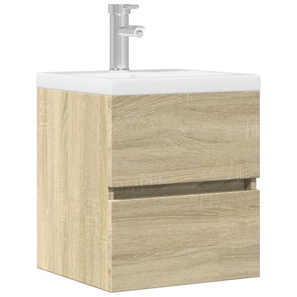 vidaXL Sink Cabinet Sonoma Oak 41x38.5x45 cm Engineered Wood
