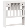 vidaXL Bookcase Bed without Mattress White 75x190cm Solid Wood Pine