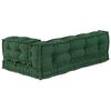 vidaXL Pallet Sofa Cushion Green Fabric
