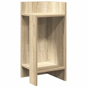 vidaXL Side Table with Shelf Sonoma Oak 25,5x27x60 cm