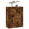 vidaXL Wall Mounted Cabinet Smoked Oak 69.5x34x90 cm Engineered Wood