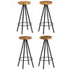 vidaXL Bar Chairs 4 pcs Solid Mango Wood