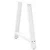 vidaXL Dining Table Legs A-Shaped 2 pcs White&nbsp;80x(72-73) cm Steel