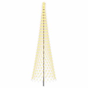 vidaXL LED Christmas Tree EKENAS 500 cm 550 LEDs Warm White Steel