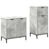 vidaXL Bathroom Furniture Set 2 pcs Concrete Grey