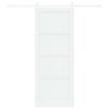 vidaXL Sliding Door ORKDAL White 83 x 211 cm Solid Pine Wood