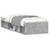 vidaXL Bed Frame without Mattress Concrete Grey 75x190 cm Small Single Small Single