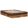vidaXL Bed Frame without Mattress Smoked Oak 120x190 cm Small Double Small Double