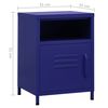 vidaXL Nightstand Navy Blue 35x35x51 cm Steel