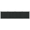 vidaXL Fence Panel 4 pcs WPC and Aluminium Black