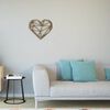Homemania Wall Decoration Heart 47x40 cm Steel Copper