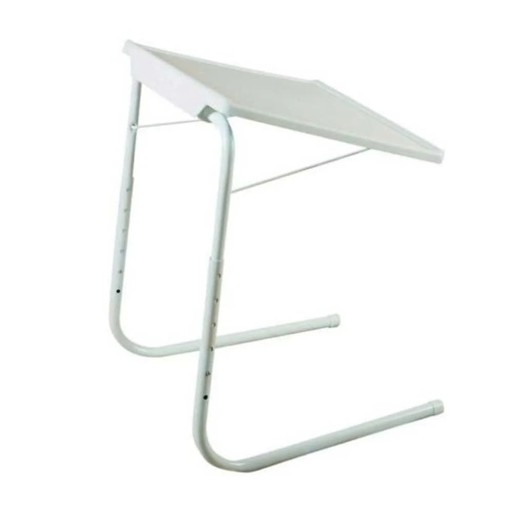 Adjustable folding top tv tray