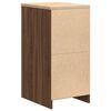 vidaXL Garage Storage Cabinet Brown Oak 40x51x85 cm Solid Wood Pine