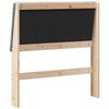 vidaXL Upholstered Headboard Dark Grey 90 cm Solid Pine Wood