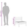 vidaXL Garden Middle Sofas 4 pcs Solid Pinewood