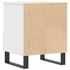 vidaXL Bedside Cabinets 2 pcs White 40x35x50 cm Engineered Wood