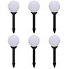 vidaXL Outdoor Pathway Lamps 6 pcs LED 20 cm with Ground Spike