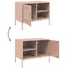 vidaXL TV Cabinets 2 pcs Pink 68x39x50.5 cm Steel