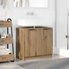 vidaXL Bathroom Cabinet with Storage Artisan Oak 64.5 x 33.5 x 59 cm