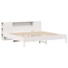 vidaXL Bookcase Bed without Mattress White 200x200 cm Solid Wood Pine