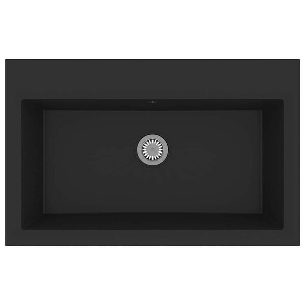 vidaXL Kitchen Sink Black 79 x 50 x 31 cm Granite