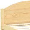 vidaXL Bed Frame without Mattress Solid Pine Wood 140x200cm
