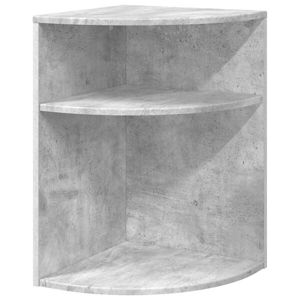 vidaXL End Table Concrete Grey 39.7 x 39.7 x 60 cm Engineered Wood