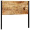 vidaXL Headboard 120 cm Solid Wood Mango and Iron