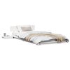 vidaXL Bed Frame White 80 x 200 cm Wood
