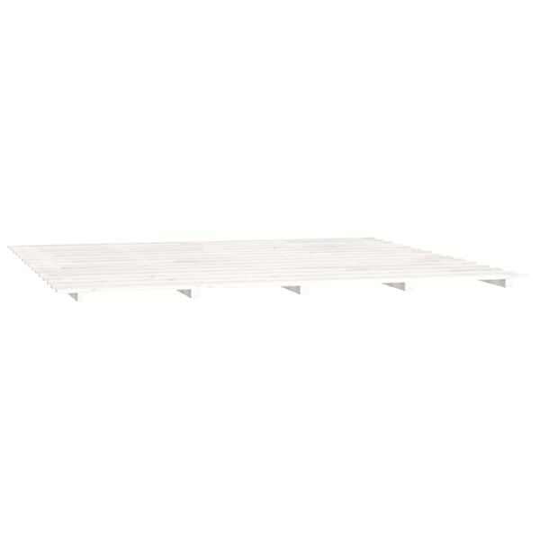 vidaXL Bed Frame without Mattress White 160x200 cm Solid Wood Pine