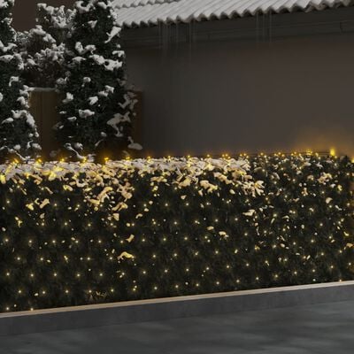 vidaXL Christmas Net Light Warm White 4x4 m 544 LED Indoor Outdoor