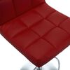 vidaXL Bar Stools 2 pcs Wine Red Faux Leather