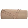 vidaXL Throw Blanket Camel 350 x 270 cm Fleece
