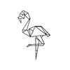 Homemania Wall Decoration Flamingo 31x50 cm Steel Black