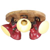 vidaXL Ceiling Lamp 25 W Distressed Red 50x50x25 cm E27