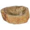 vidaXL Sink 45x35x15 cm Fossil Stone Cream