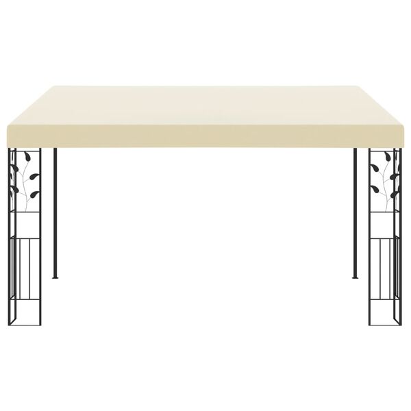 vidaXL Wall-mounted Gazebo 4x3x2.5 m Cream