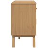 vidaXL Sideboard OLDEN Grey and Brown 114x43x73.5 cm Solid Wood Pine