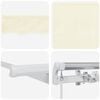 vidaXL Retractable Awning Cream 300 x 200 cm Polyester and Aluminium