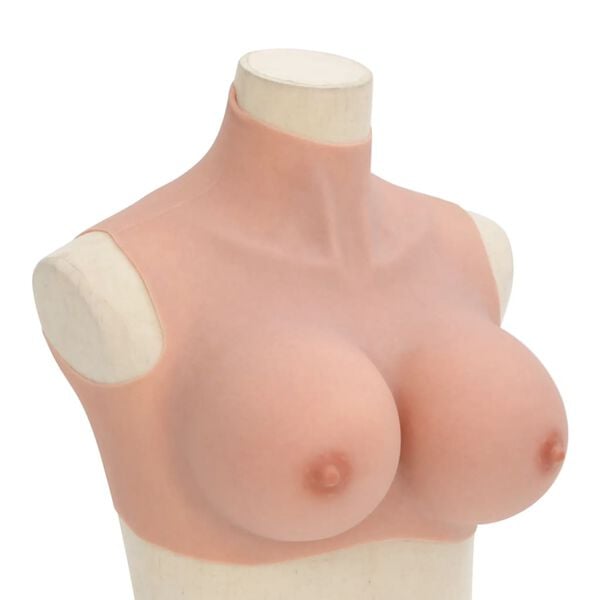 vidaXL Silicone Breastplate Natural H Cup
