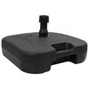 vidaXL Parasol Base 28kg Black High-density polyethylene Rectangular