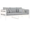 vidaXL Day Bed without Mattress White Solid Wood Pine 90x190 cm Single
