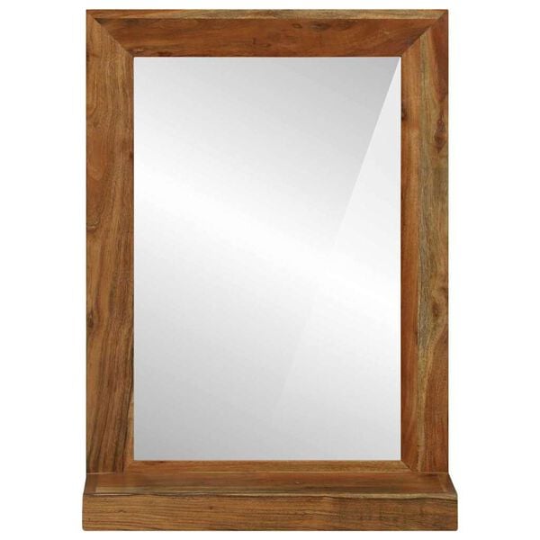 vidaXL Bathroom Mirror Brown 50 x 22 x 70 cm Solid Acacia Wood