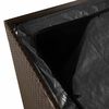 vidaXL Garden Storage Box Brown 220x50x58 cm Poly Rattan